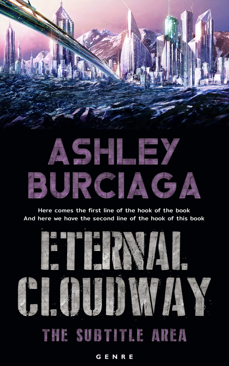 2D view of Premade Science Fiction Book Cover - Woodsmoke