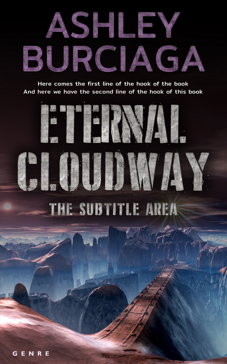 2D view of Premade Science Fiction Book Cover - Charade