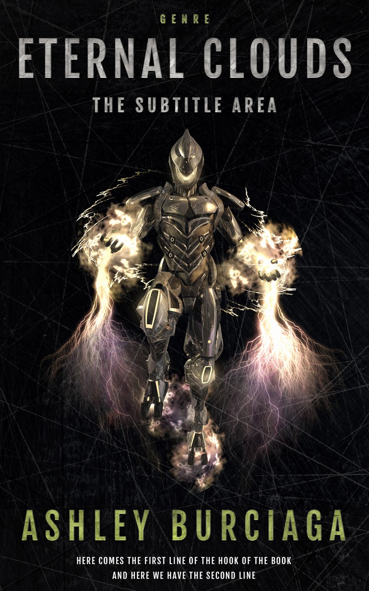 2D view of Premade Science Fiction Book Cover - Woodsmoke