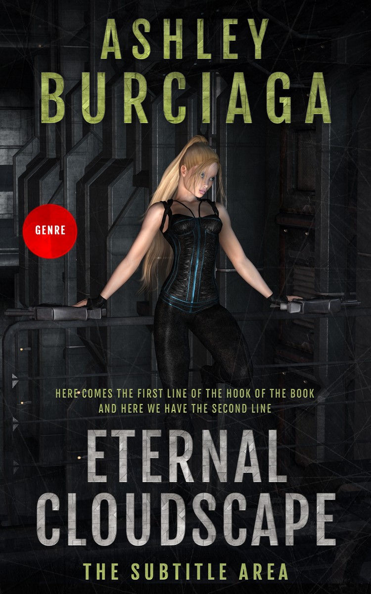 2D view of Premade Science Fiction Book Cover - Woodsmoke