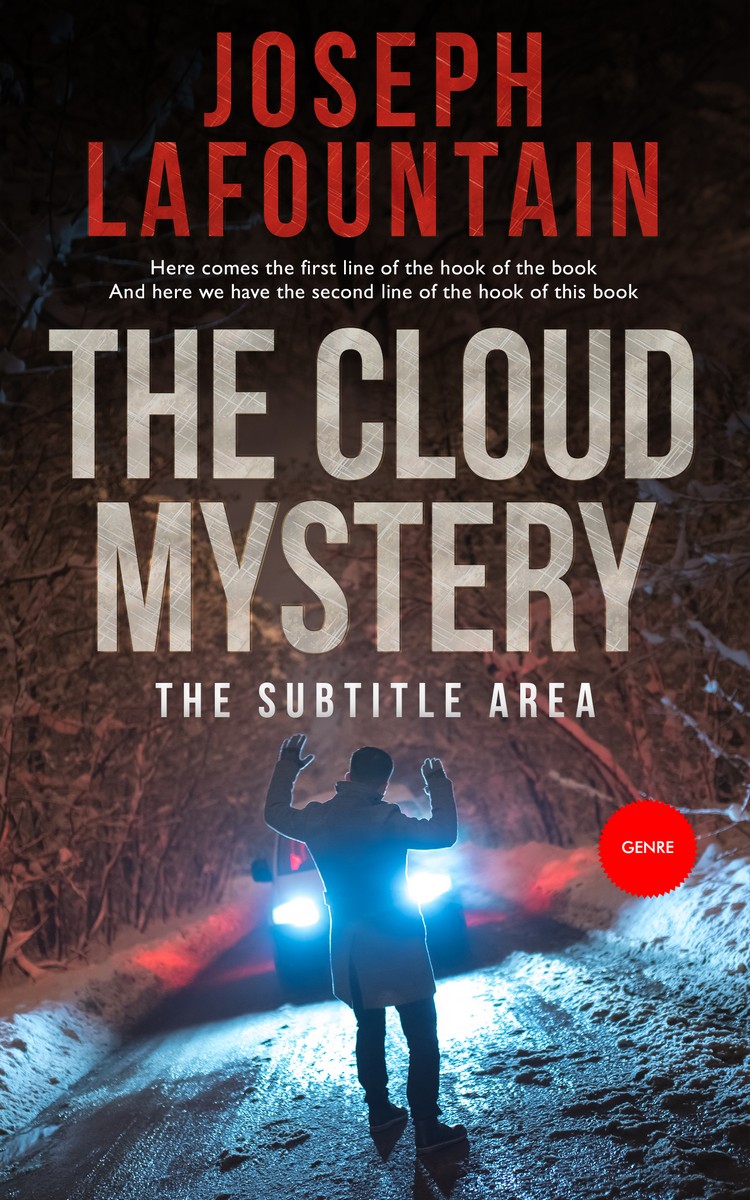 2D view of Premade Mystery & Thriller & Suspense Book Cover - Thunder