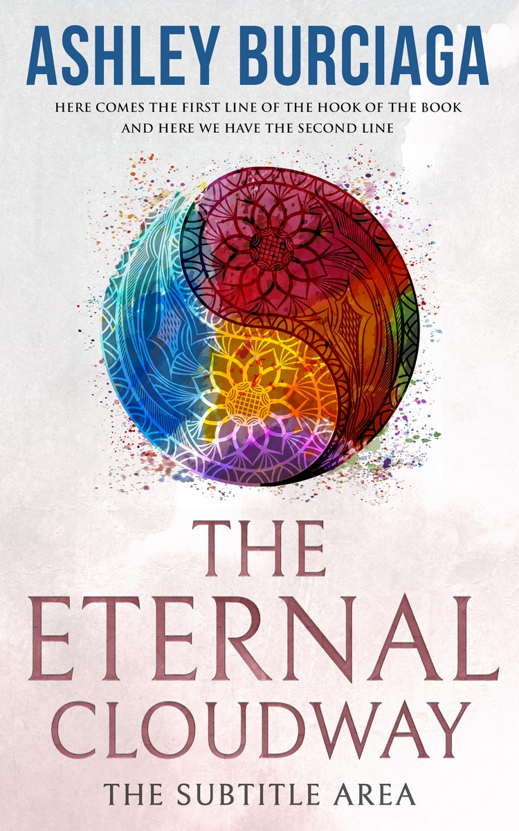 2D view of Premade Religion & Spirituality Book Cover - Ebb