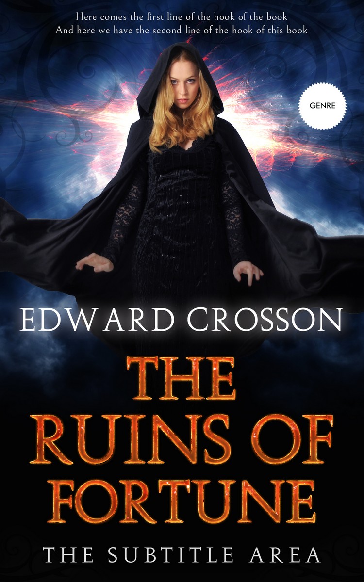 2D view of Premade Fantasy Book Cover - Vulcan