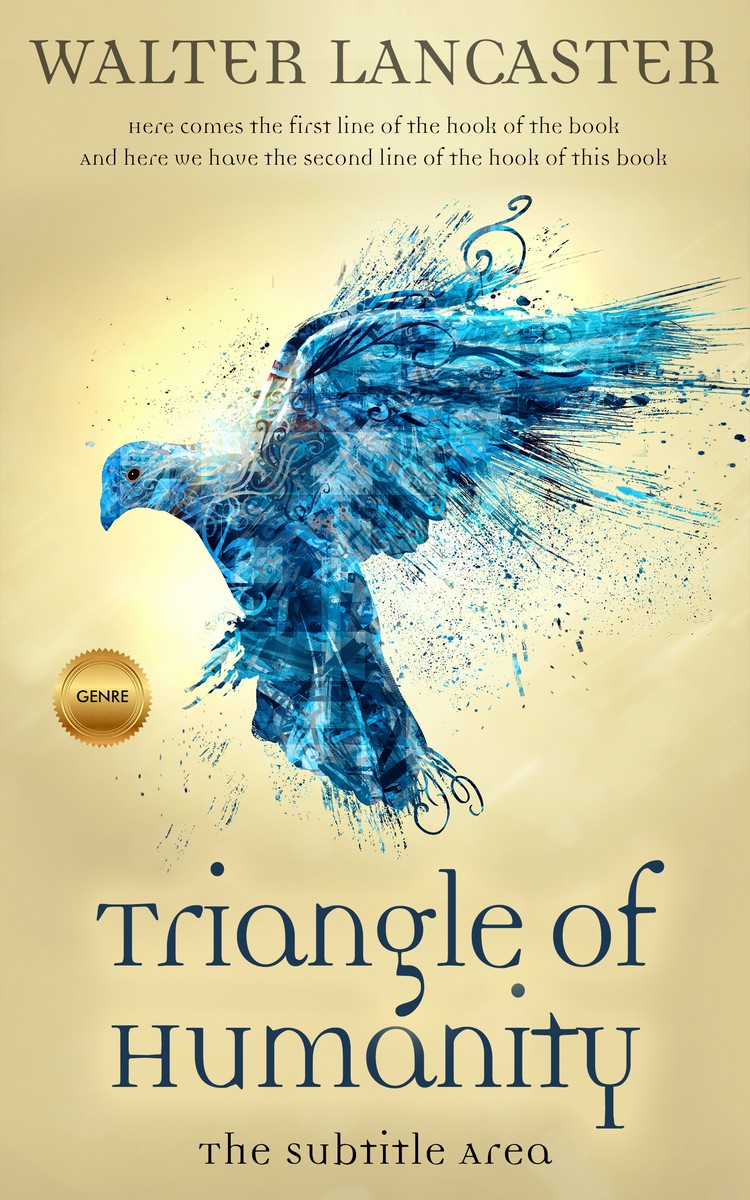 2D view of Premade Religion & Spirituality Book Cover - Hampton