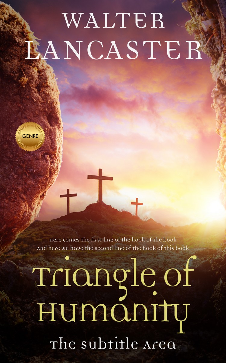 2D view of Premade Religion & Spirituality Book Cover - Desert Sand