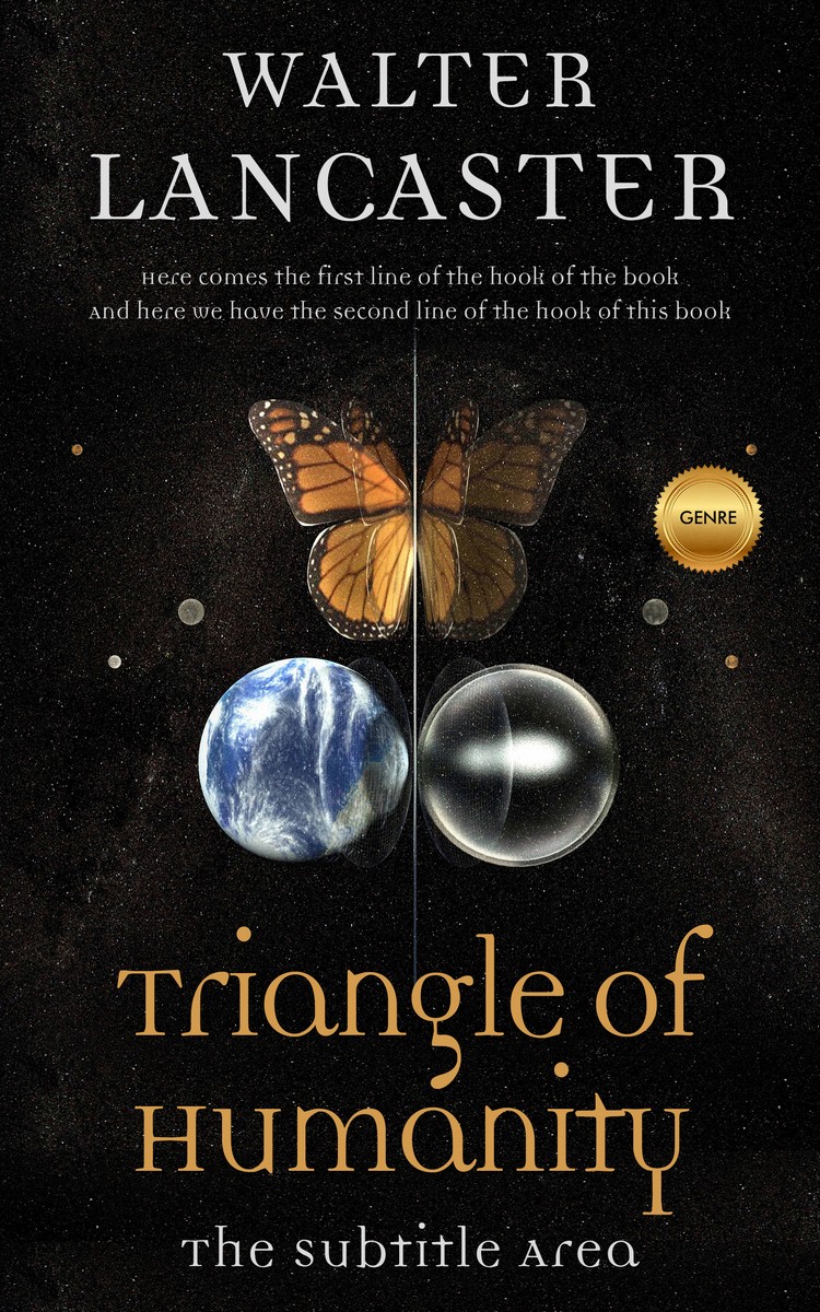 2D view of Premade Surreal Book Cover - Cod Gray