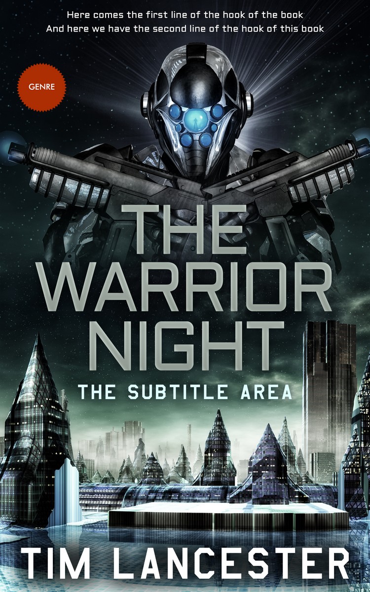 2D view of Premade Science Fiction Book Cover - Pumice