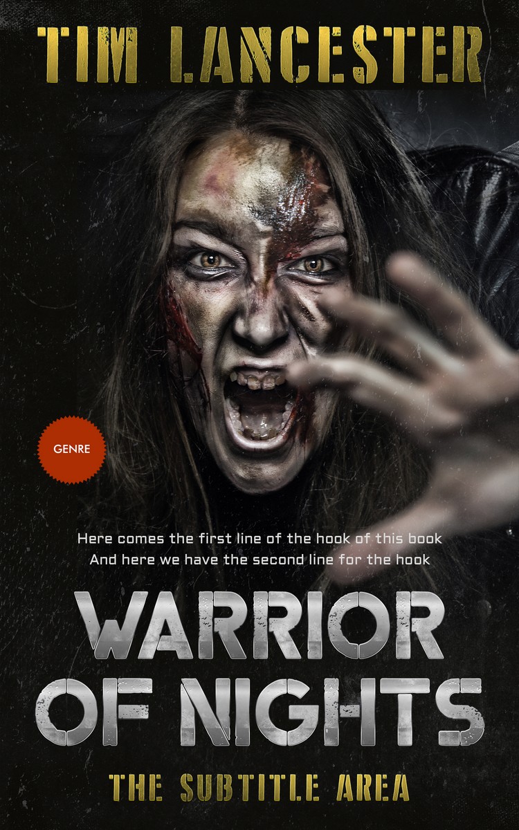 2D view of Premade Horror Book Cover - Hillary