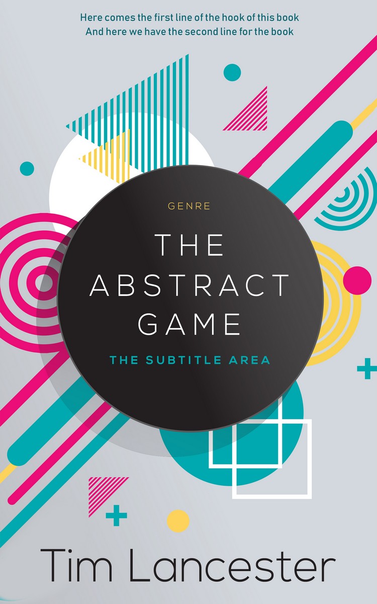 2D view of Premade Abstract Book Cover - Iron