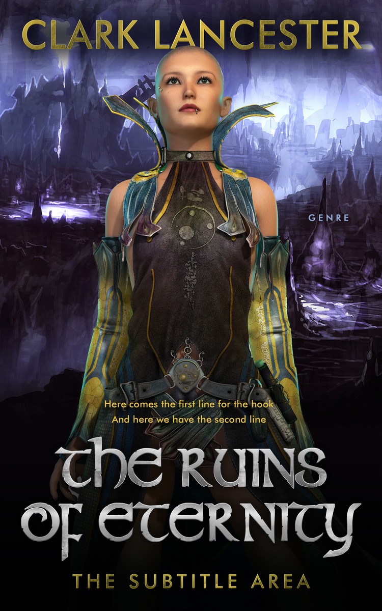 2D view of Premade Fantasy Book Cover - Baltic Sea