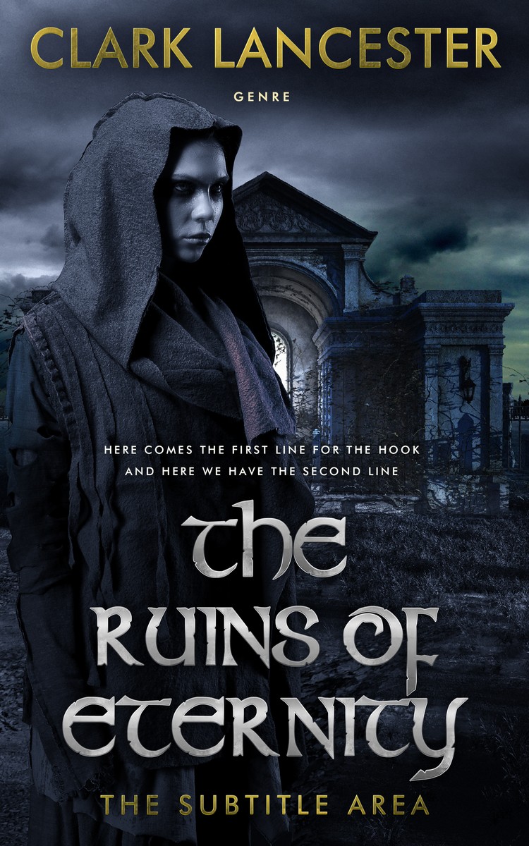 2D view of Premade Horror Book Cover - Mirage