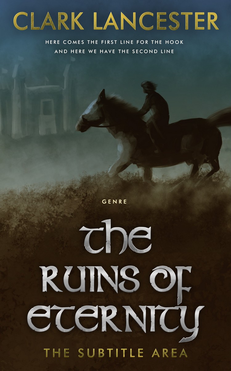 2D view of Premade Fantasy Book Cover - Tuatara