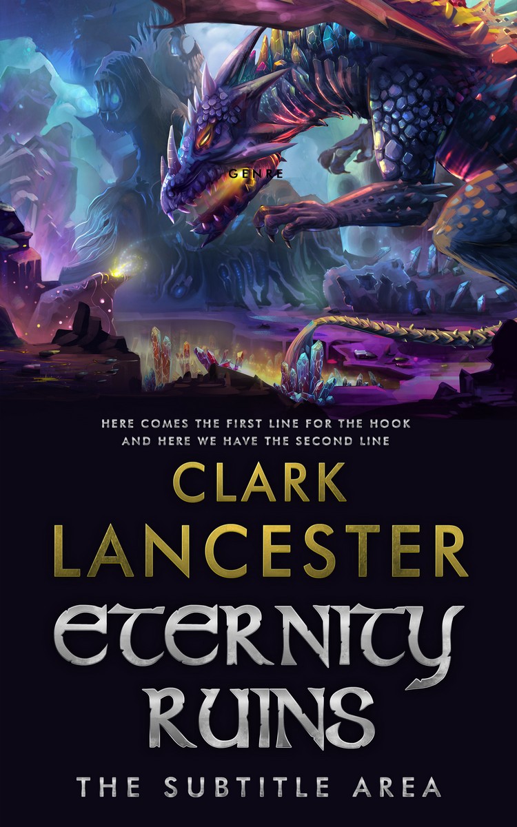 2D view of Premade Fantasy Book Cover - Mirage