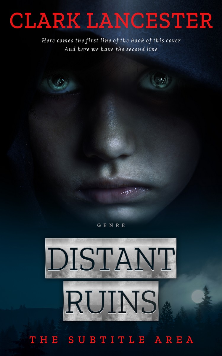 2D view of Premade Fantasy Book Cover - Ebony