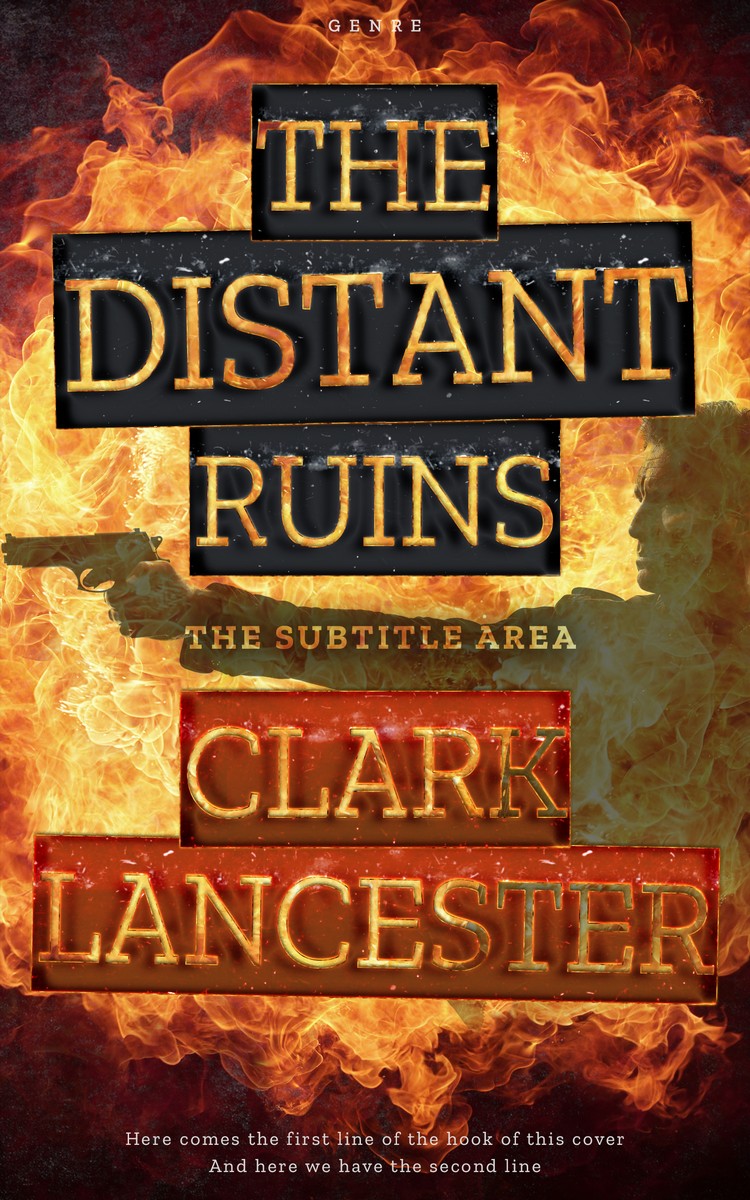 2D view of Premade Apocalyptica Book Cover - Cork