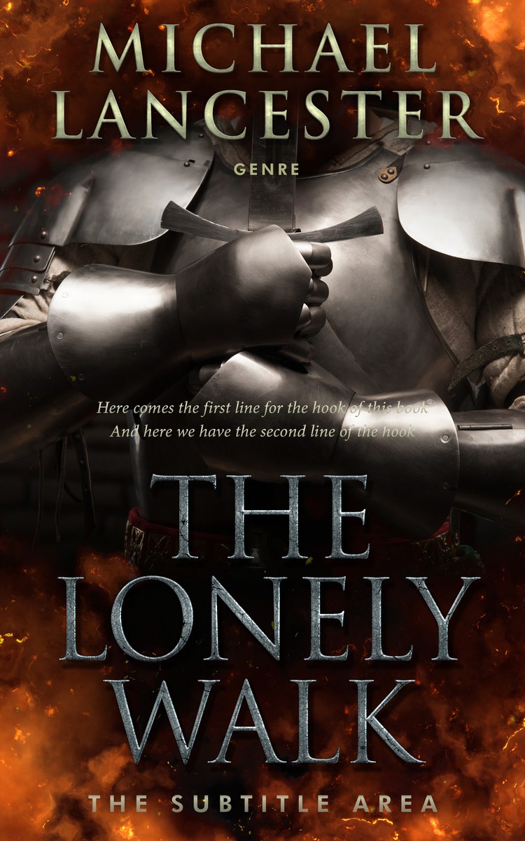 2D view of Premade Fantasy Book Cover - Night Rider