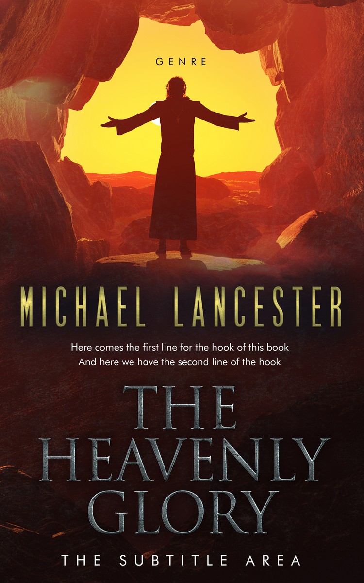 2D view of Premade Religion & Spirituality Book Cover - Raw Sienna