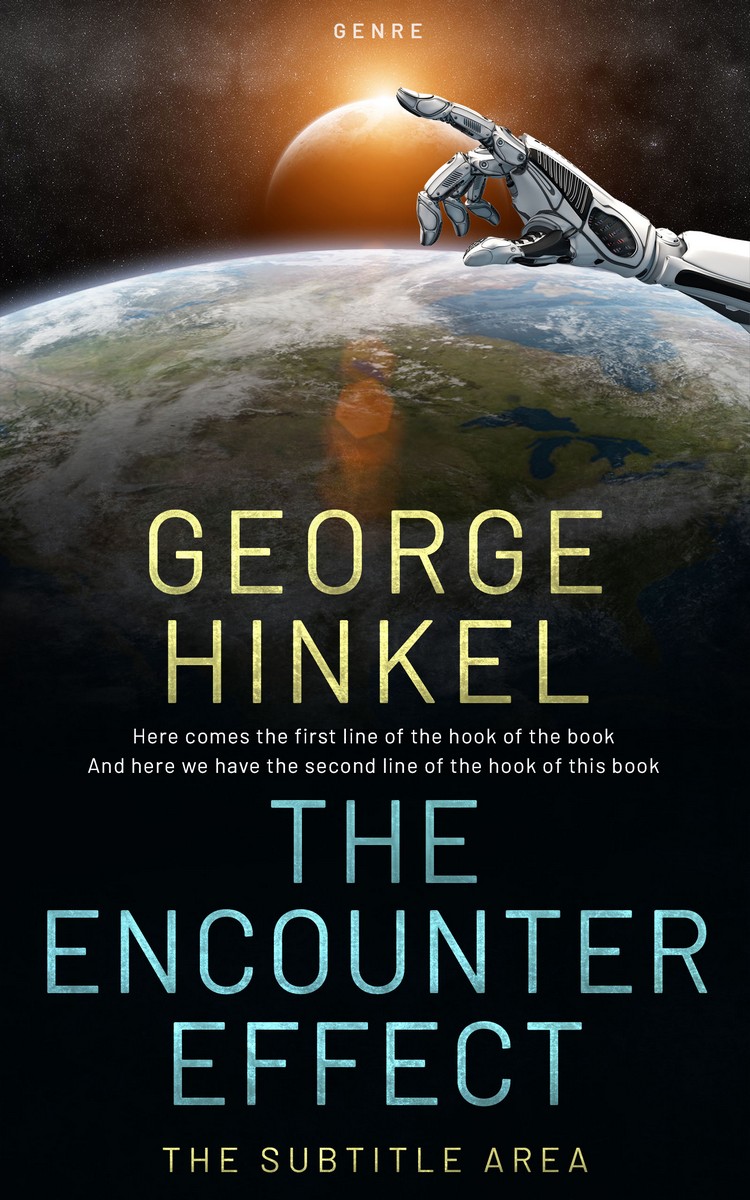 2D view of Premade Science Fiction Book Cover - Woodsmoke