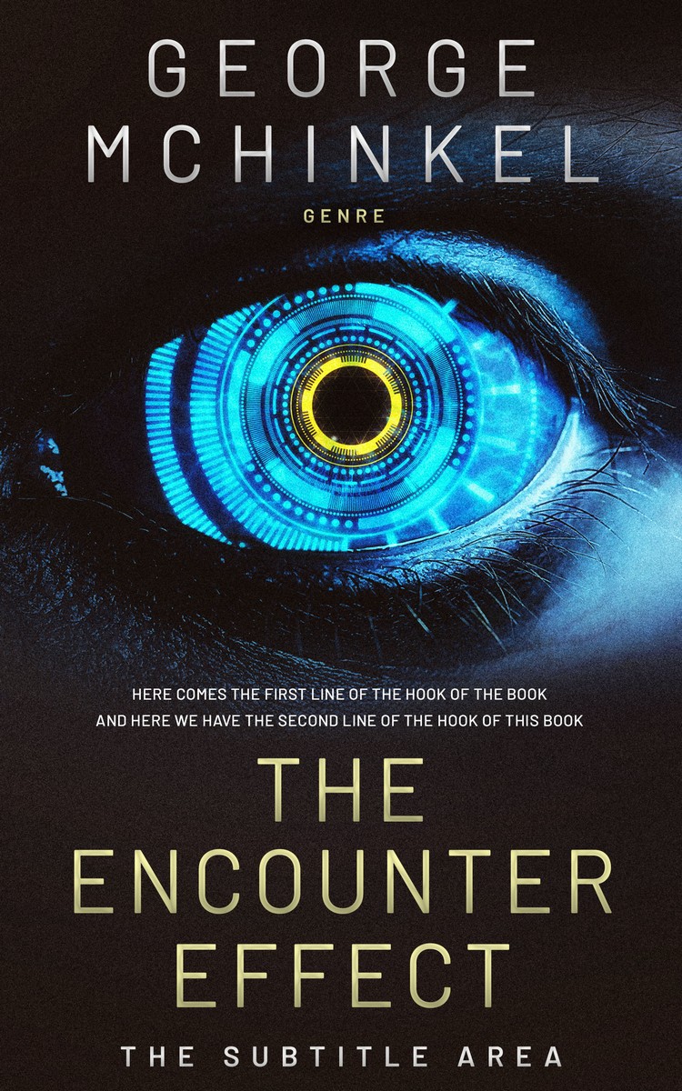 2D view of Premade Science Fiction Book Cover - Thunder