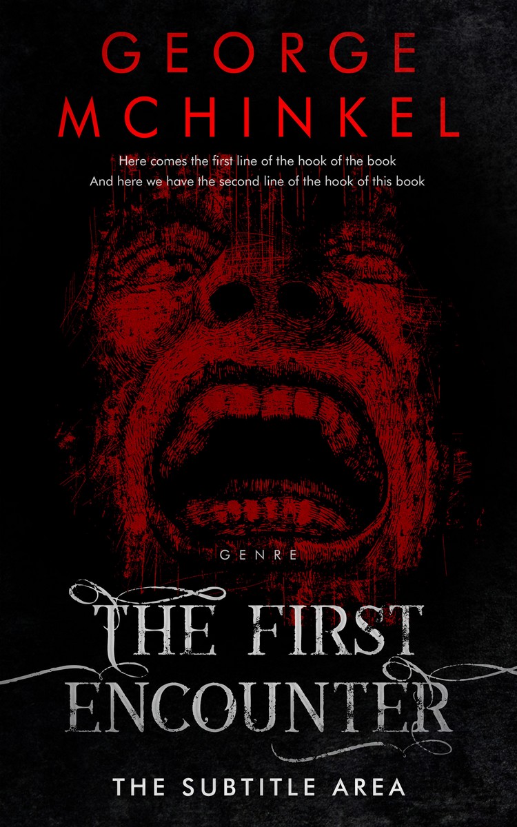 2D view of Premade Mystery & Thriller & Suspense Book Cover - Cod Gray