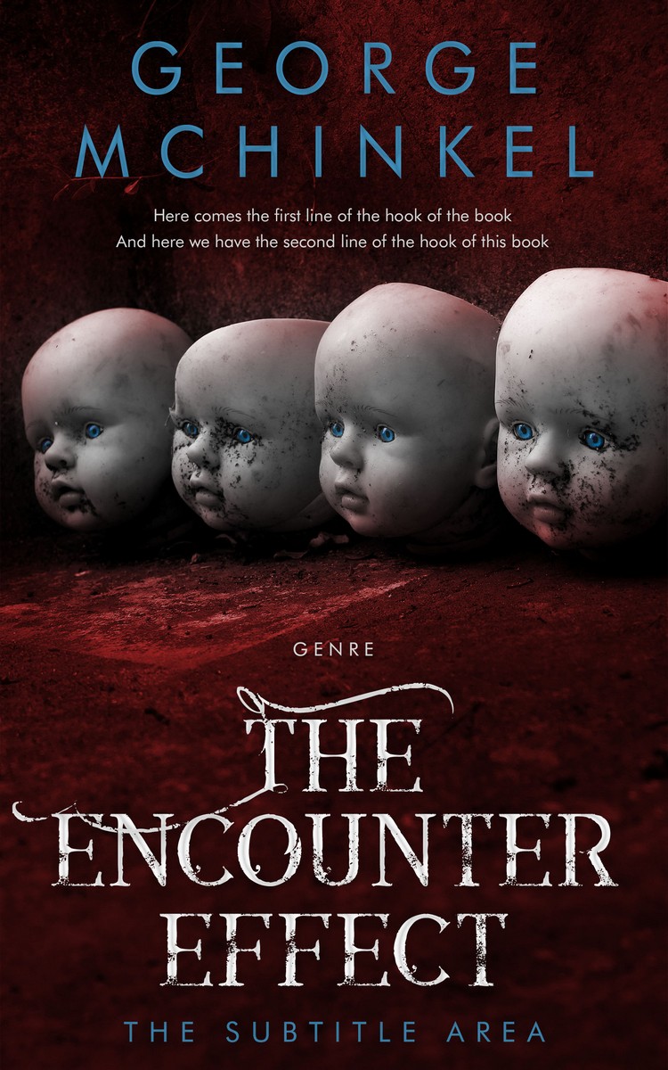 2D view of Premade Horror Book Cover - Coffee Bean