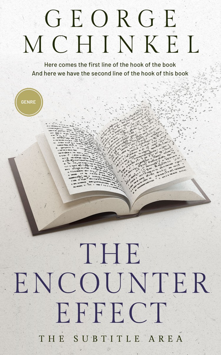 2D view of Premade Abstract Book Cover - Westar