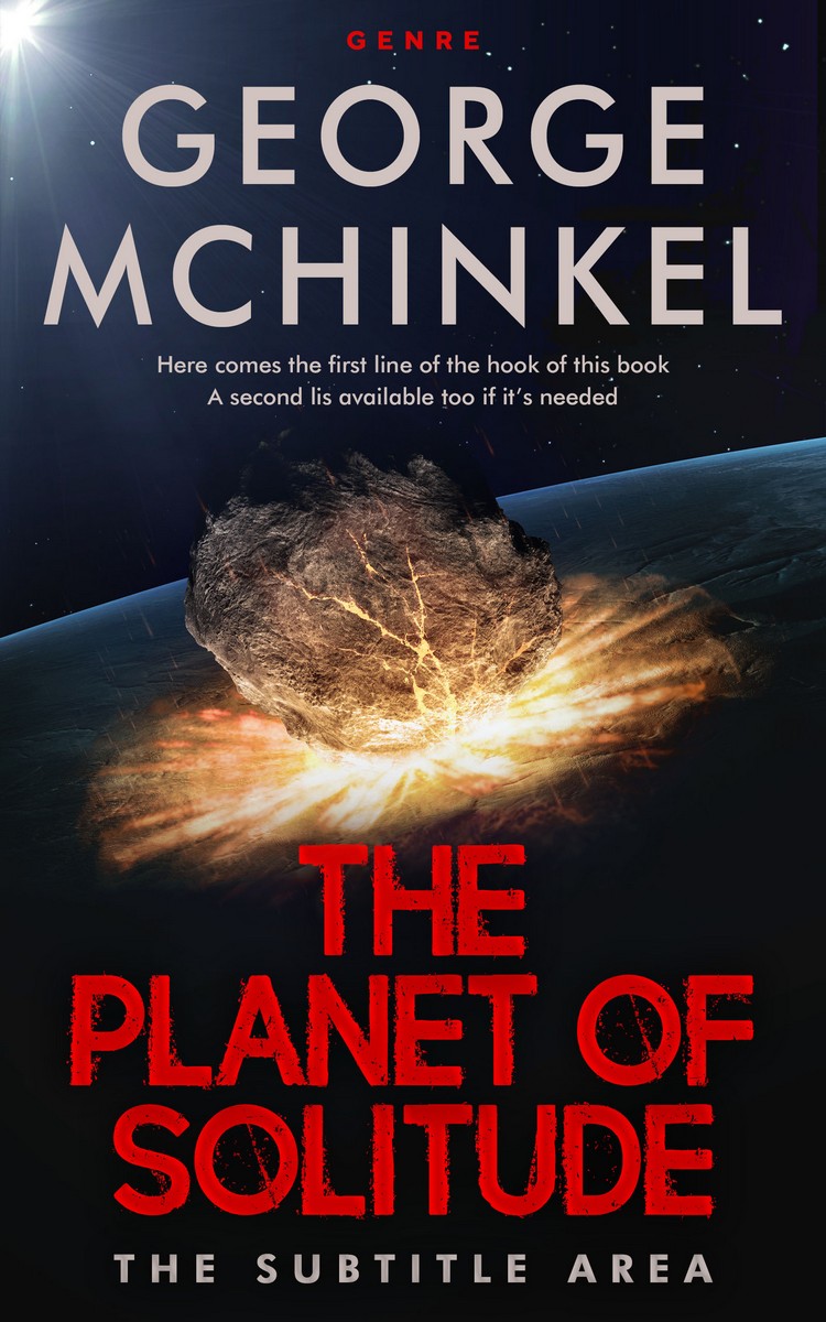 2D view of Premade Apocalyptica Book Cover - Chestnut Rose