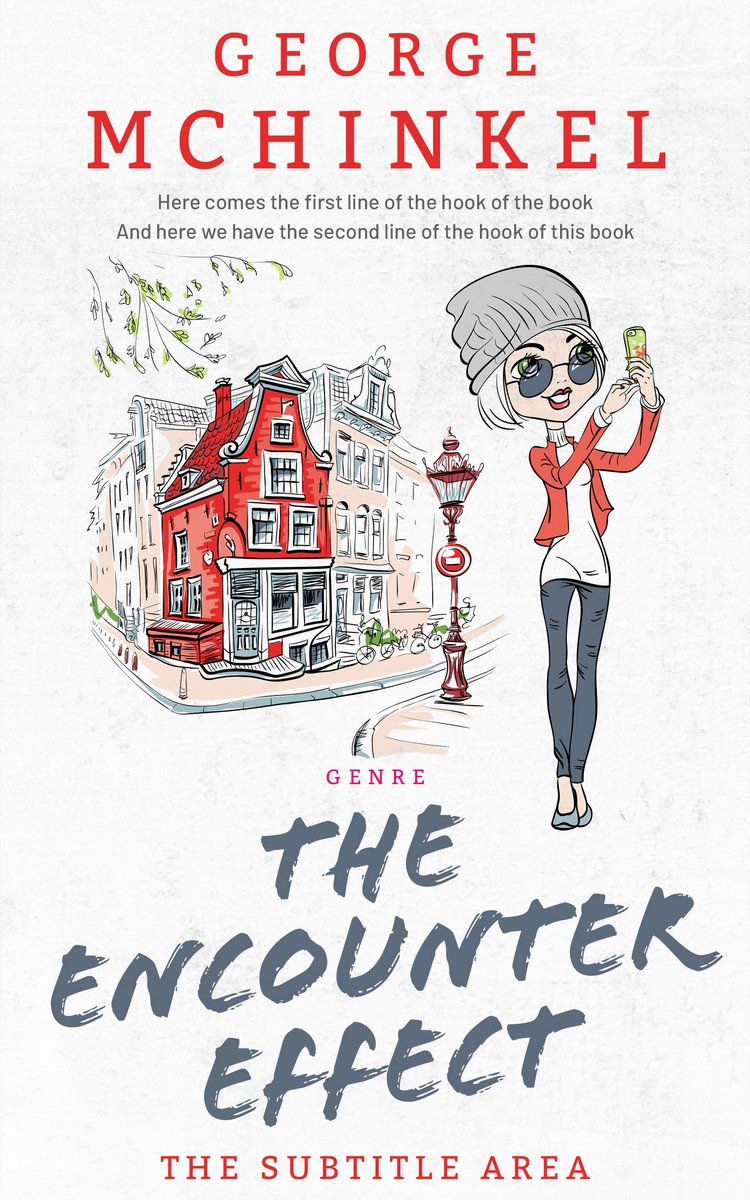 2D view of Premade Teen & Young Adult Book Cover - Hint Of Red