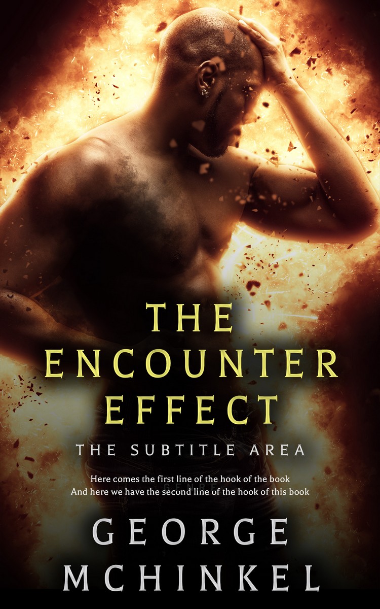 2D view of Premade Erotica Book Cover - Harvest Gold