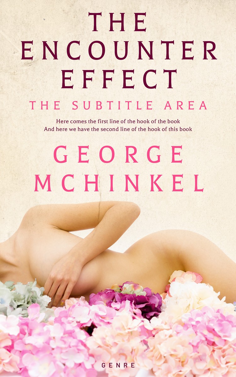 2D view of Premade Erotica Book Cover - Albescent White