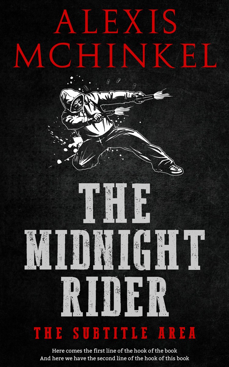 2D view of Premade Mystery & Thriller & Suspense Book Cover - Cod Gray