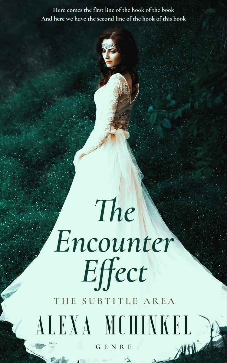 2D view of Premade Romance Book Cover - Timber Green