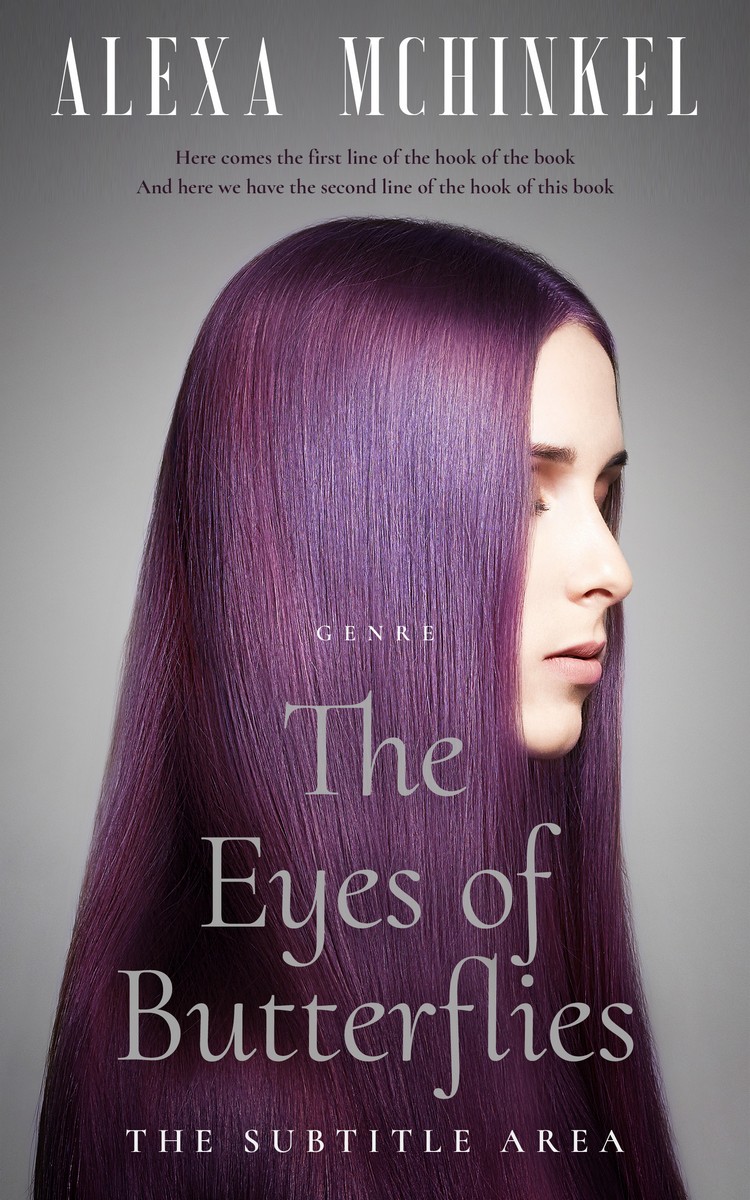 2D view of Premade Romance Book Cover - Old Lavender