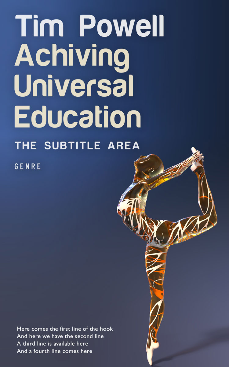 2D view of Premade Health & Mind & Body Book Cover - Pickled Bluewood