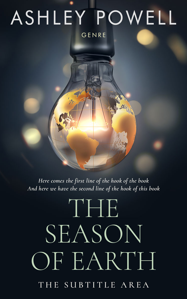 2D view of Premade Abstract Book Cover - Ebony Clay