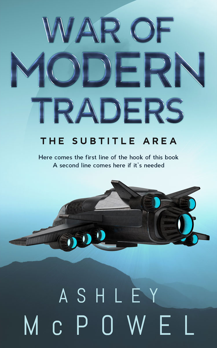 2D view of Premade Science Fiction Book Cover - Glacier