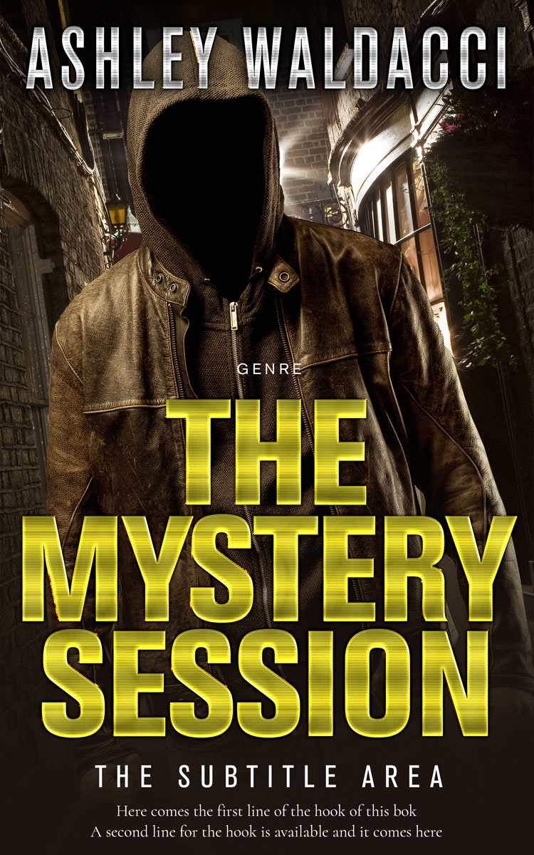 2D view of Premade Action & Adventure Book Cover - Turmeric