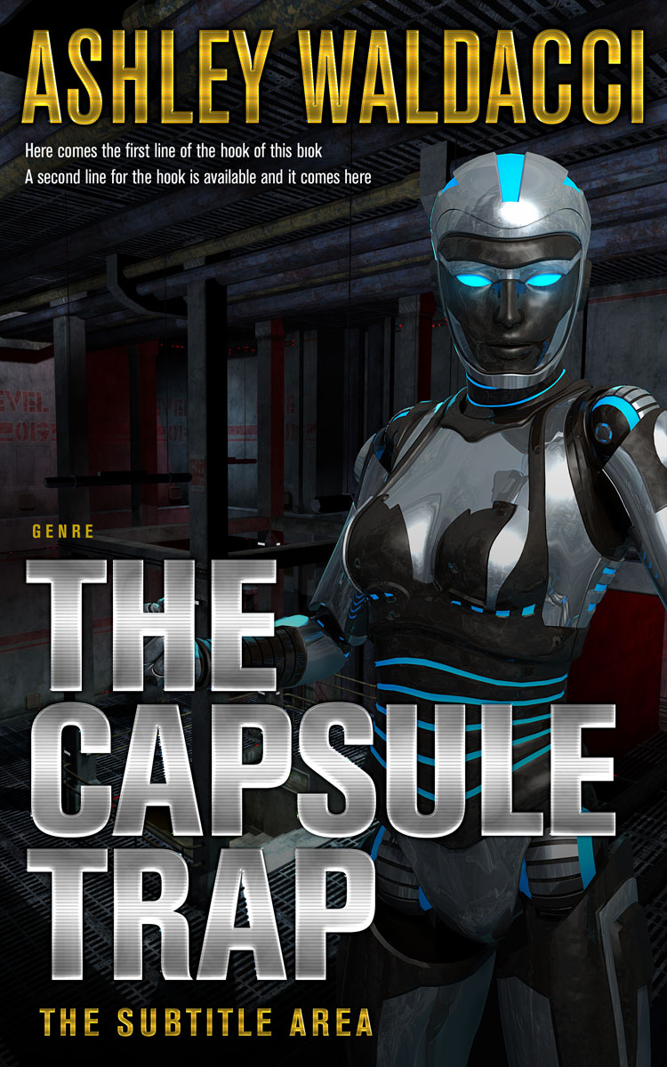 2D view of Premade Science Fiction Book Cover - Woodsmoke