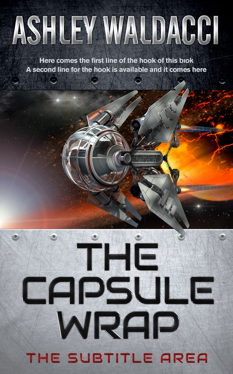 2D view of Premade Science Fiction Book Cover - Thunder