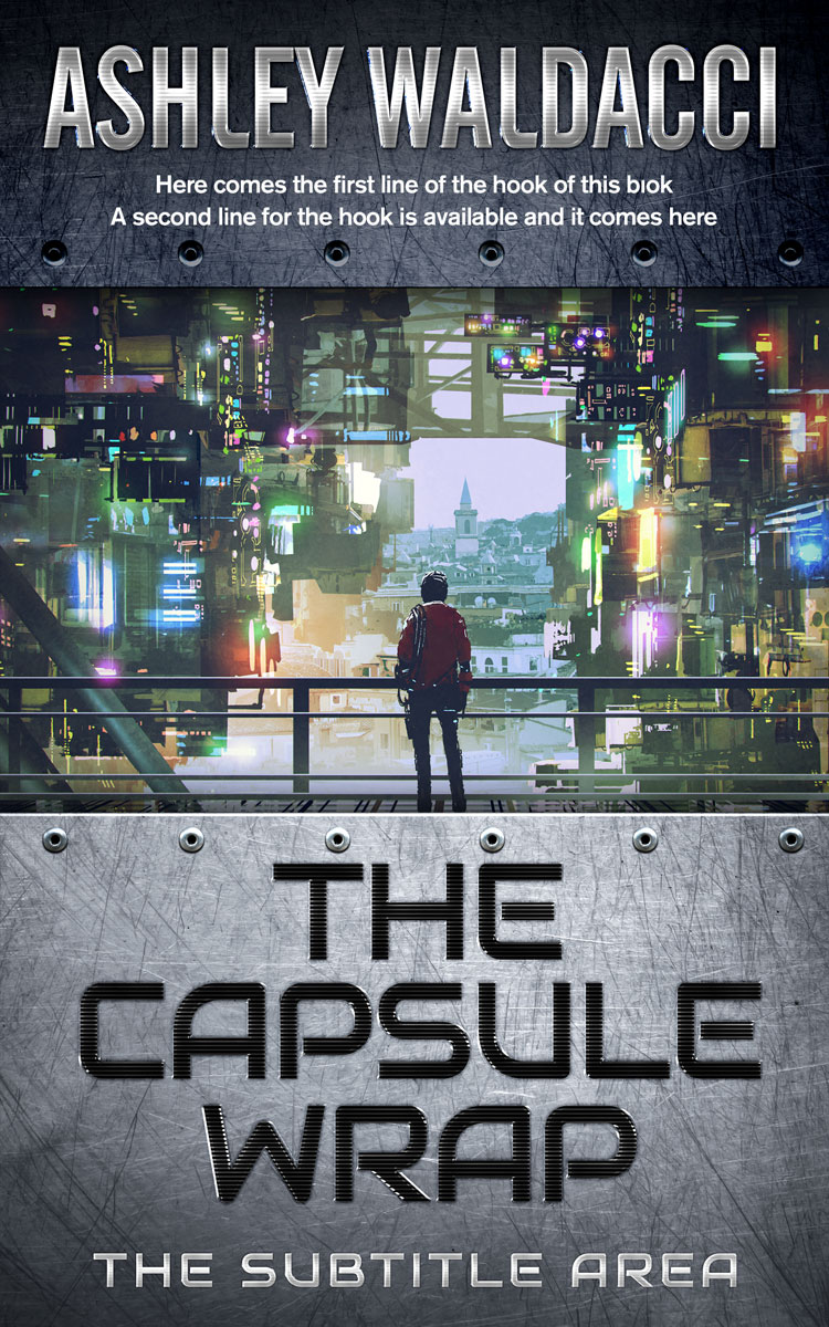 2D view of Premade Science Fiction Book Cover - Mako