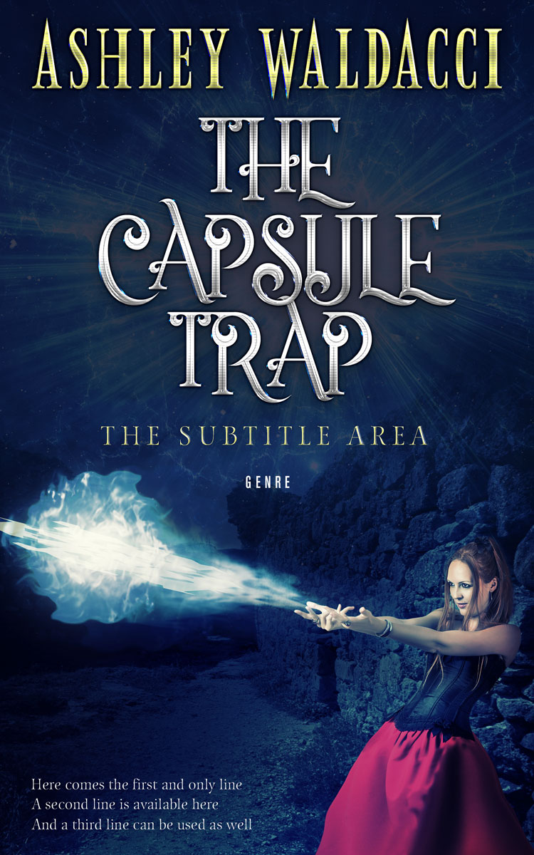 2D view of Premade Fantasy Book Cover - Bunting