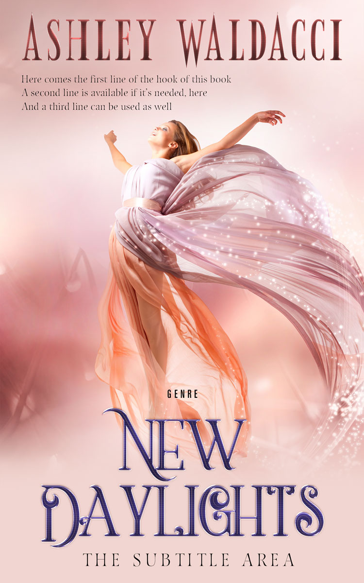 2D view of Premade Fantasy Book Cover - Beauty Bush