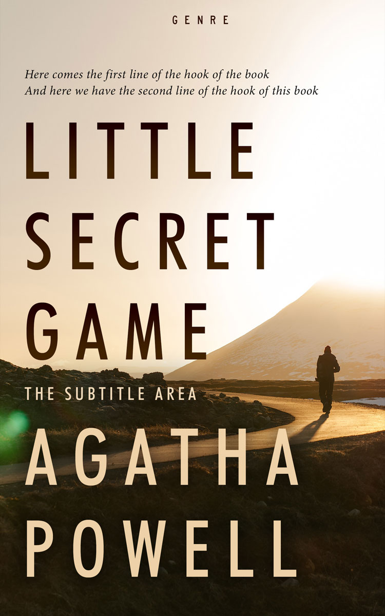 2D view of Premade Mystery & Thriller & Suspense Book Cover - Stark White