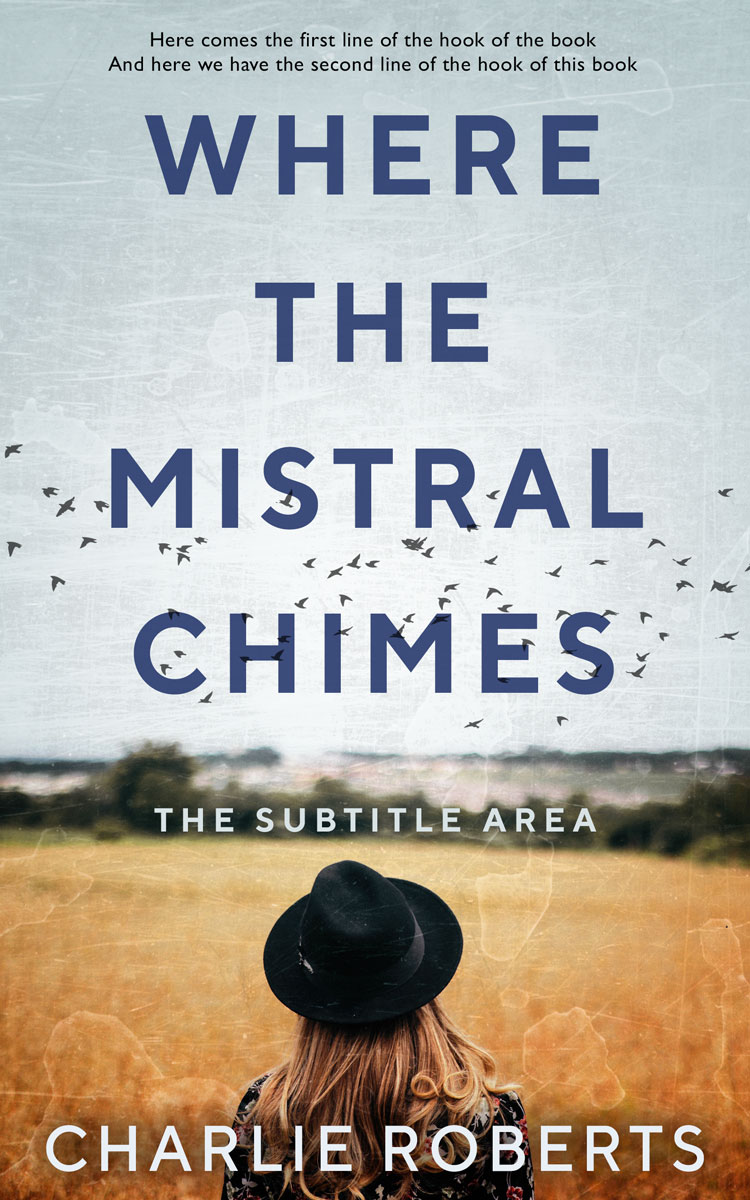 2D view of Premade Nature Book Cover - Celeste