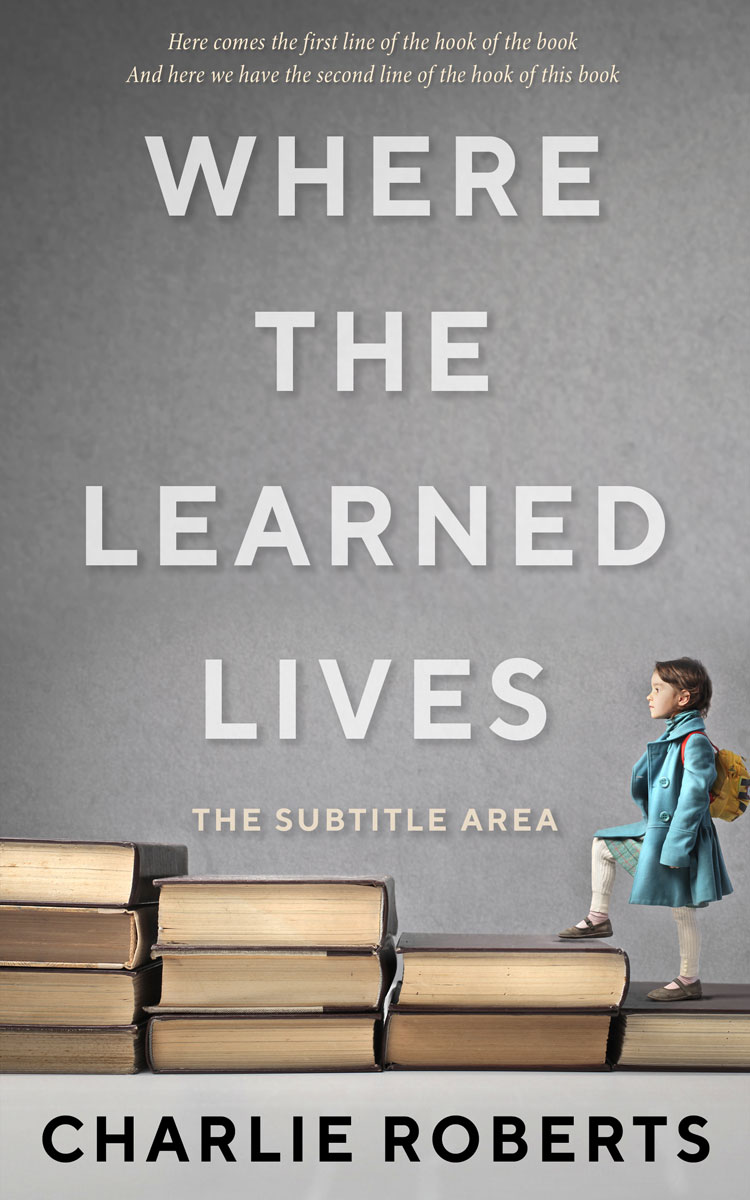 2D view of Premade Education Book Cover - Natural Gray