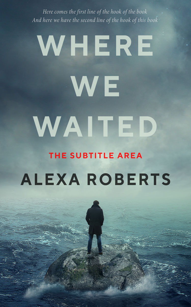 2D view of Premade Mystery & Thriller & Suspense Book Cover - Slate Gray