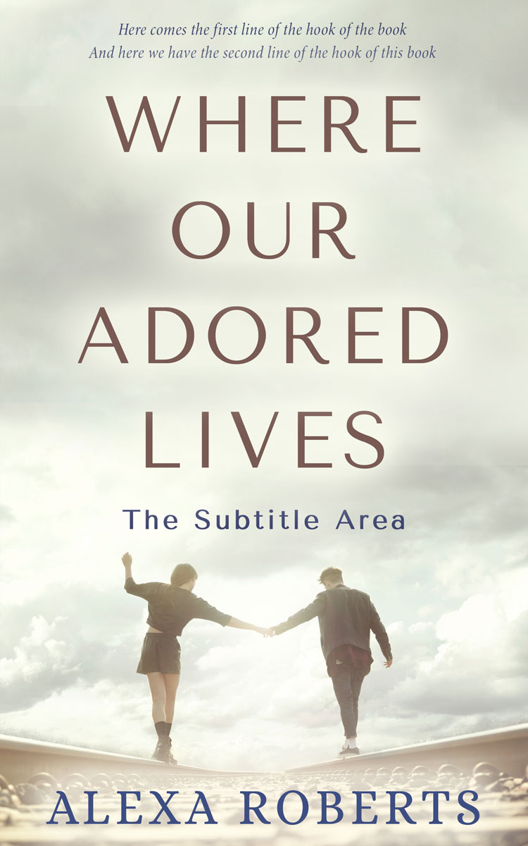 2D view of Premade Romance Book Cover - Green White