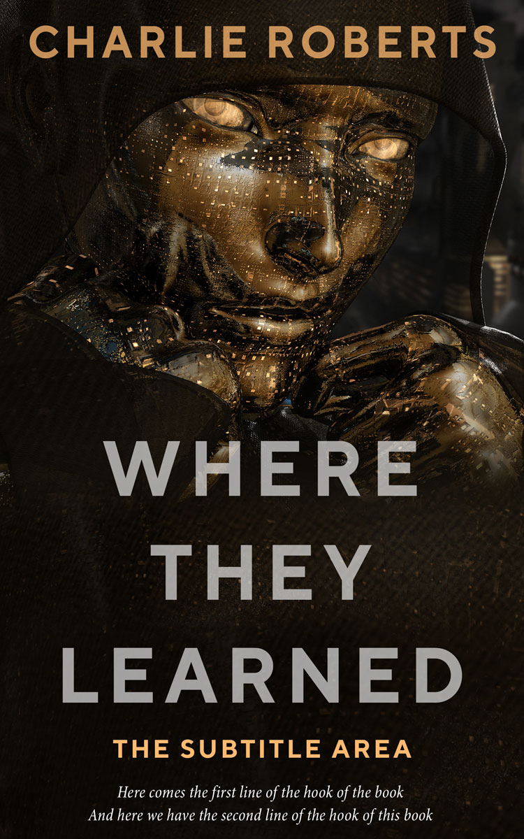 2D view of Premade Science Fiction Book Cover - Night Rider