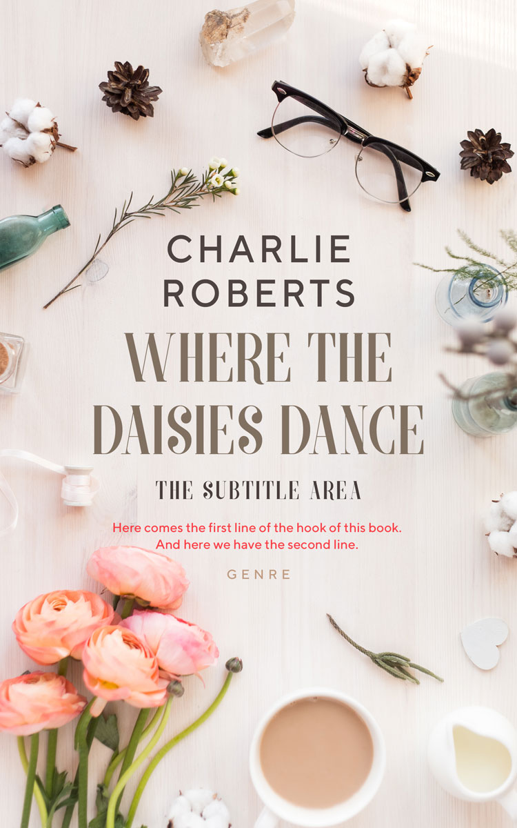 2D view of Premade Romance Book Cover - Pearl Bush