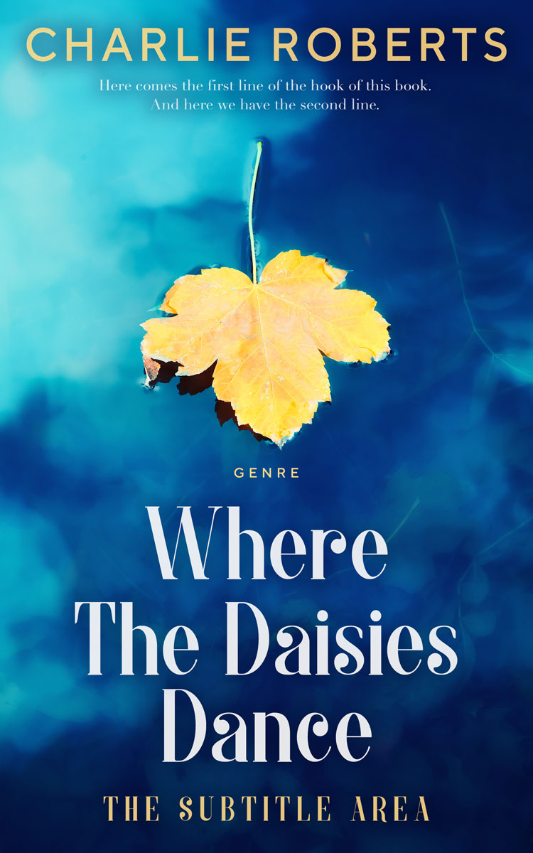 2D view of Premade Romance Book Cover - Regal Blue